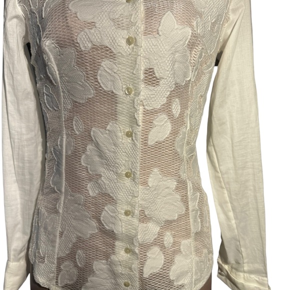 Anne Fontaine Ermine blouse NWT in moon white. Size 36 (equivalent to 0/2) - Picture 3 of 16